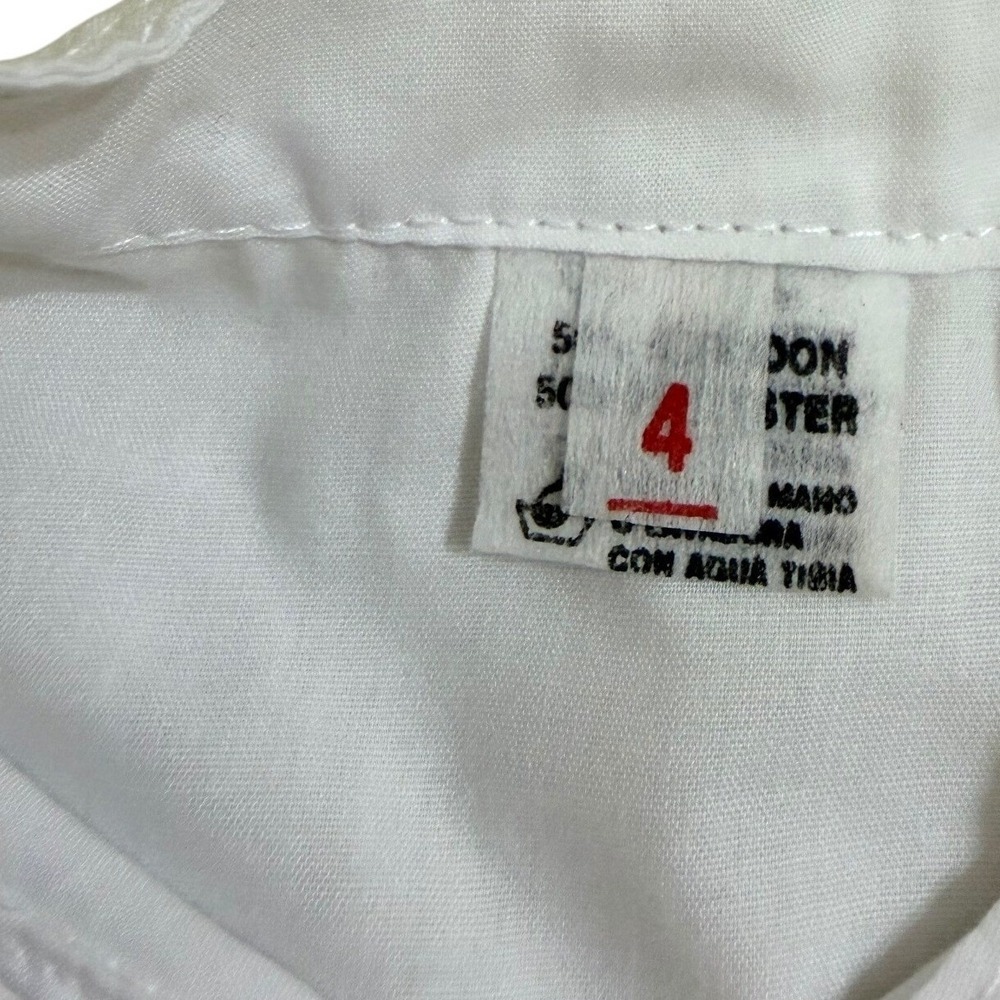 Mariachi Charro Suit Kids White Silver Embroidered 4-Piece Set Size 4T Boys - Picture 16 of 16